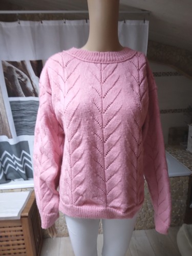 Superbe pull laine rose - superbe,
