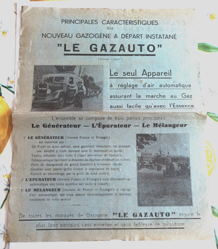 Ancienne publicite gazauto - ancienne, le
