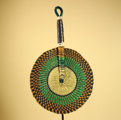 éventail africain tissé - Éventail,