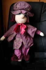 Marie D'O Poupée Chiffon RARE CLOWN Signé Grande 55cm 