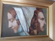 Tableau ancien/Huile/