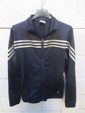 Veste ADIDAS girl femme noir or sport détente loisir jacket tracktop 42 D40 UK14