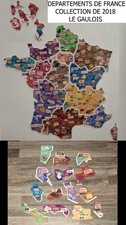 🐔14 Magnets Le Gaulois Carte de France **2018** Lot no 3/13 🐔