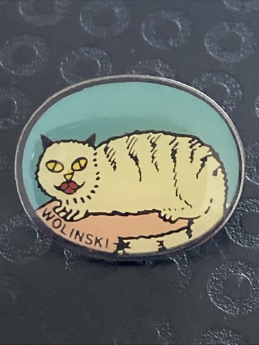 Pin chat wolinski - chat, signé