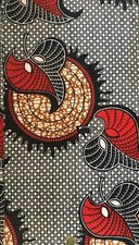 Tissu wax pagne imprimé