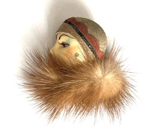 Broche Vintage Femme Art déco
