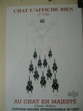 Affiche - DUBOUT -  Au chat en majesté (7e été) -  1988