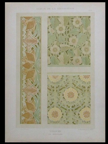 Ornements art nouveau fleurs - nouveau,,