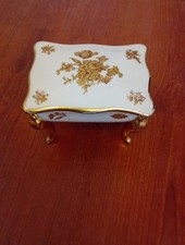 Boite A Bijoux Porcelaine De Limoges Michel Michelaud Decor Floral