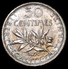 50 Centimes Semeuse 1898
