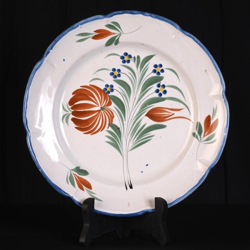 Motif floral assiette xixe - assiette,
