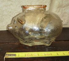 VIT2 - Ancienne tirelire à casser verre en forme de cochon 