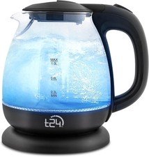 Bouilloire en verre T24 1,0 L avec éclairage LED - Design élégant et base à...