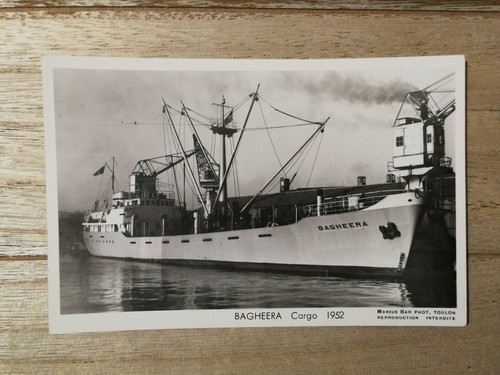 Cpa bateau cargo bagheera - cpa,