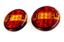 Paire De 2x 12-24V Rouge LED