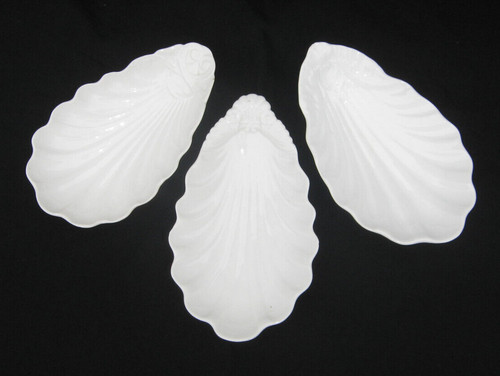 Ancien ravier blanc forme - 3,