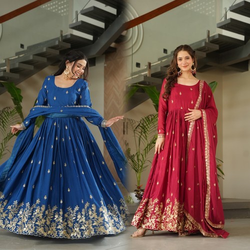 Robe anarkali ethnique - robe,