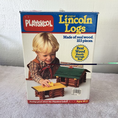 Vintage playskool lincoln logs - playskool,