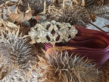 Broche ancienne strass