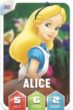 CARTE LA MAGIE DE DISNEY LECLERC 2025 ALICE AU PAYS DES MERVEILLES. ALICE N° 060