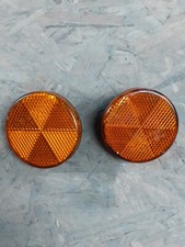 paire catadioptre rond orange