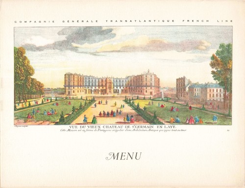 Vieux papier menu cie - vieux,