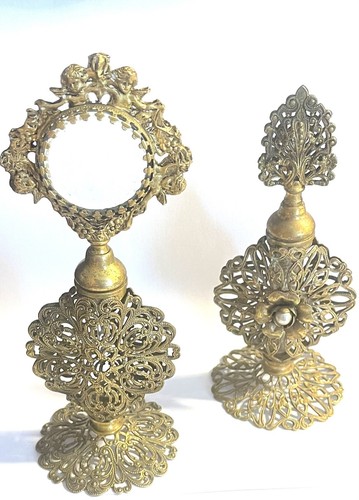 Lot2 flacons parfum ciselé - de,