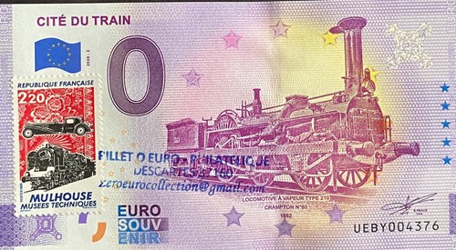 Billet euro philathelique - billet,