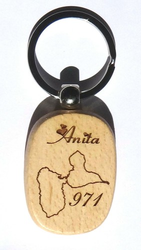 Superbe porte clefs bois - clefs,