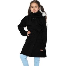 Enfants capuche noir parka - enfants,