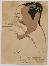JEAN BRUNE DESSIN AQUARELLE