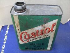 BIDON ANCIEN HUILE  GARAGE  " CASTROL   CW  "   fin  des  ANNÉES     30