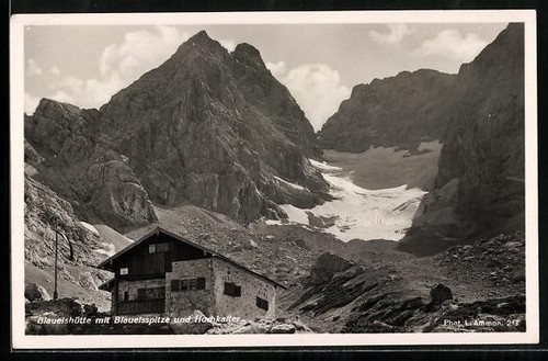 Carte postale cabane bleue