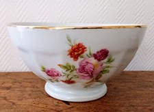 Vintage: ancien grand bol CB Cie beau décor floral  C48