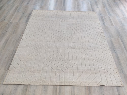 Tapis chevron noué main - noué,