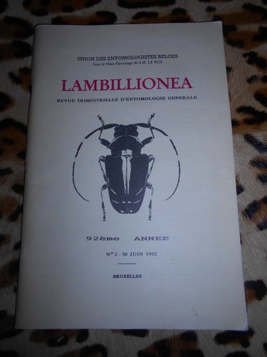 Lambillionea revue union des - revue,
