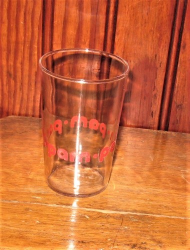 Verre ancien pam - "pam, de