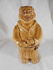 BOUTEILLE BARBOTINE A LIQUEURS FORME DE MOINE EN CERAMIQUE / FAIENCE RIVO VERCOR