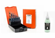 Taraud Jeu Acier Inoxydable Baer M3 - M12 Taraud + Foret + Pâte