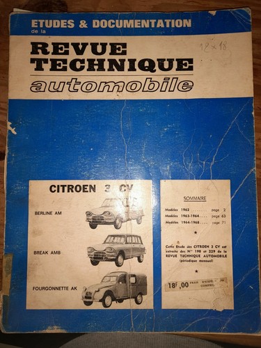 Revue technique automobile - technique,