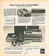 PUBLICITE ADVERTISING 054  1973   DUAL  hi-fi   chaine stéréo