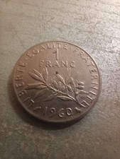 pièce de 1 franc 1960  france