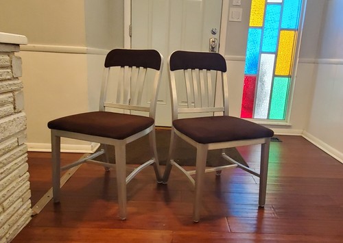 Emeco upholstered aluminum - upholstered,