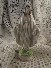 ancienne vierge en biscuit