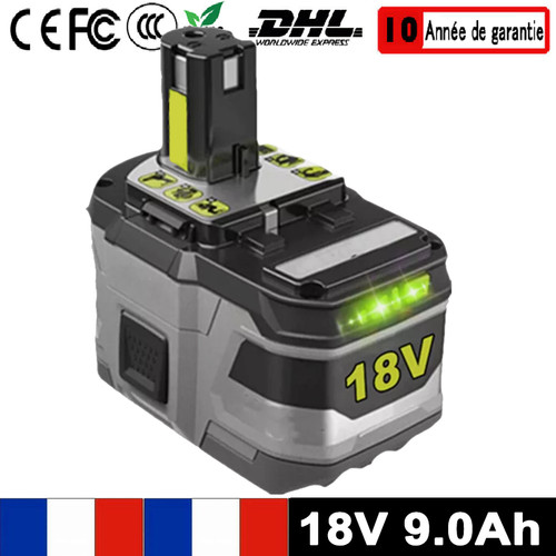 9ah 18v batterie pour - batterie, ryobi
