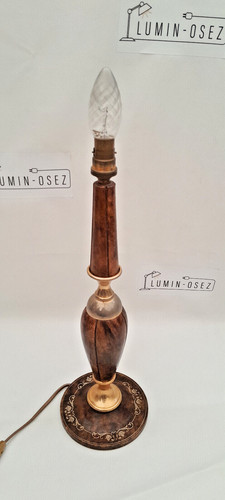Pied lampe cuir le - de,