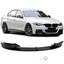 Spoiler avant noir brillant look M performance pour BMW série 3 F30 F31 pack M
