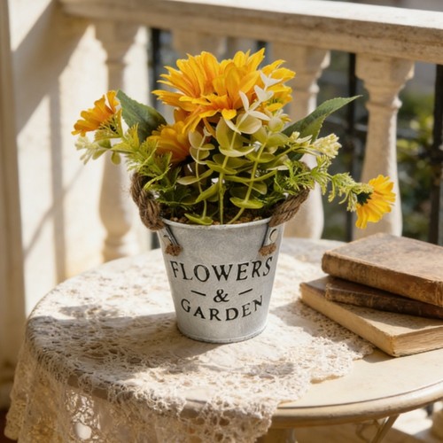 Tissu artificiel tournesol