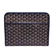 Goyard Clutch en navy avec