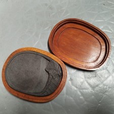 pierre à encre + étui bois